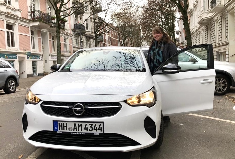 Ladies with white car